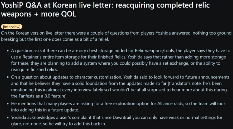 Character Customization ffxiv